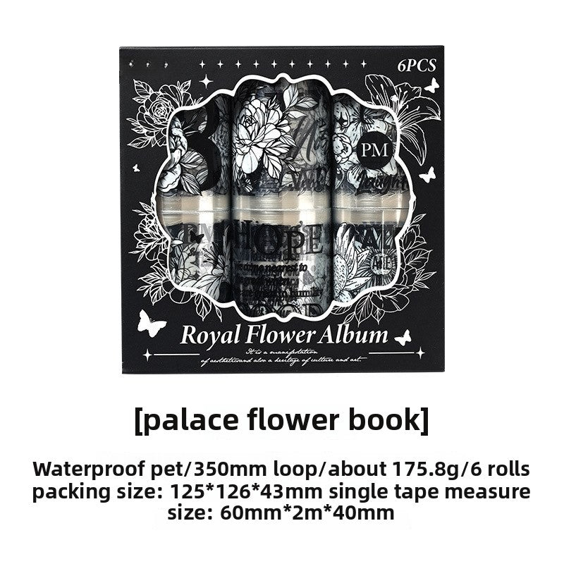 Palace Flower Film Cutting Tape – Retro English Landscaping Design