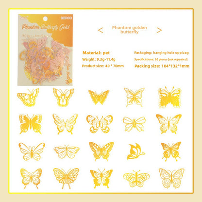 CAWPURI Yuezhenliu Yudiemeng Waterproof Sticker Set – 30 Adorable Designs