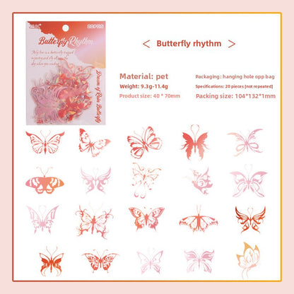 CAWPURI Yuezhenliu Yudiemeng Waterproof Sticker Set – 30 Adorable Designs